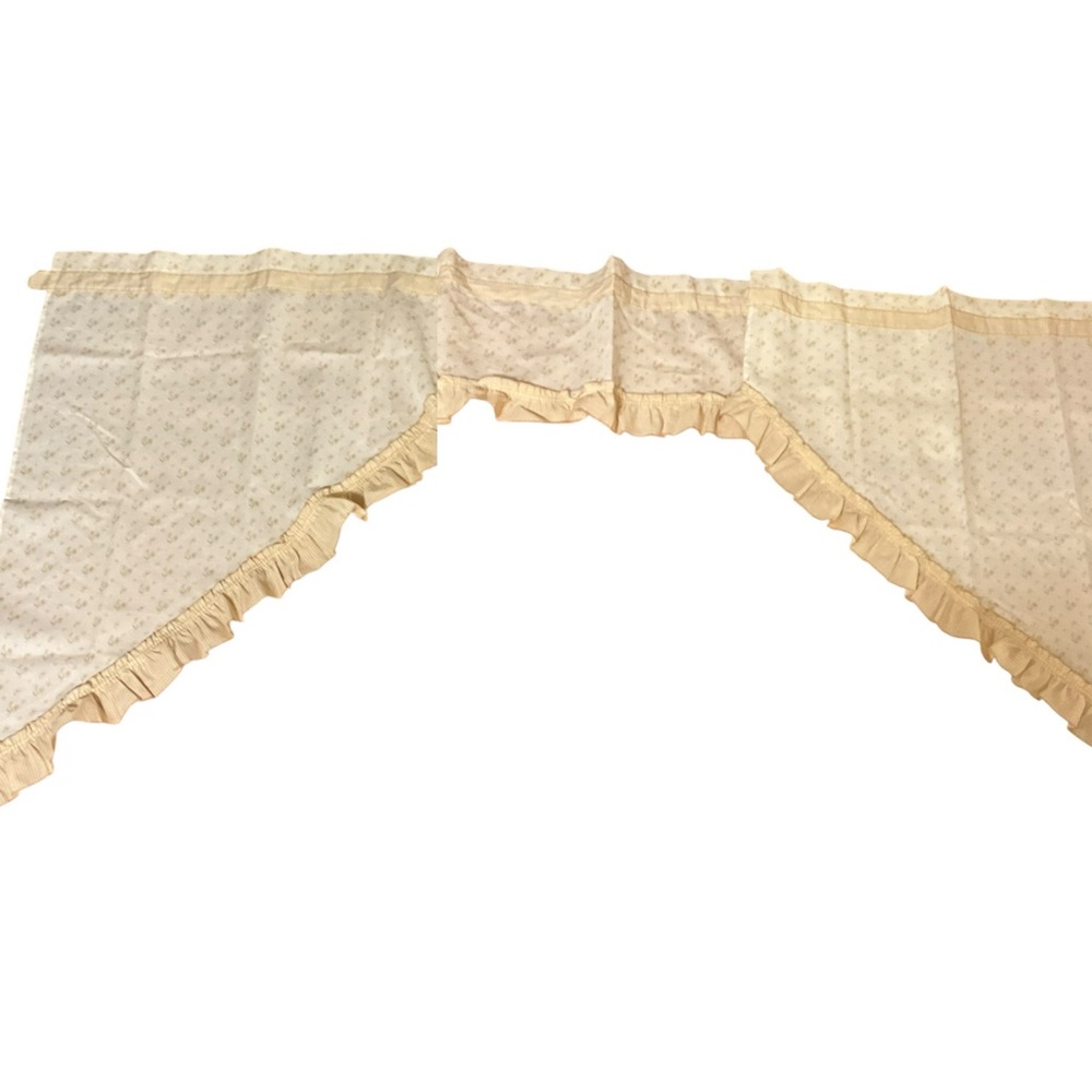 VINTAGE Rooster Curtains (1) Window Swag Valances Straight Valance Cafe Panels